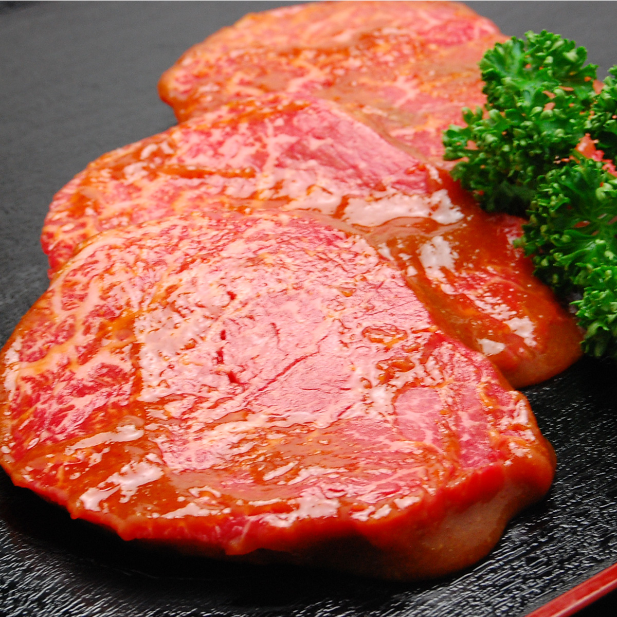 【送料無料】米沢牛みそ漬（モモ）　70g１０枚　【冷蔵便】